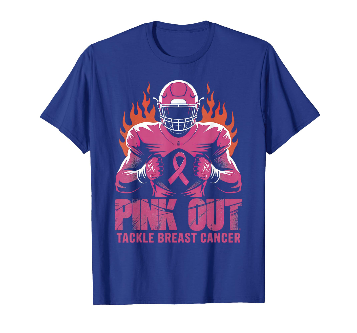 Pink Out Tackle Breast Cancer Football T-Shirt