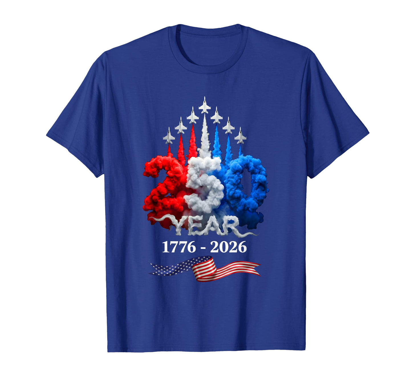 250 Years American 1776 2026 250th Birthday 4th of July T-Shirt