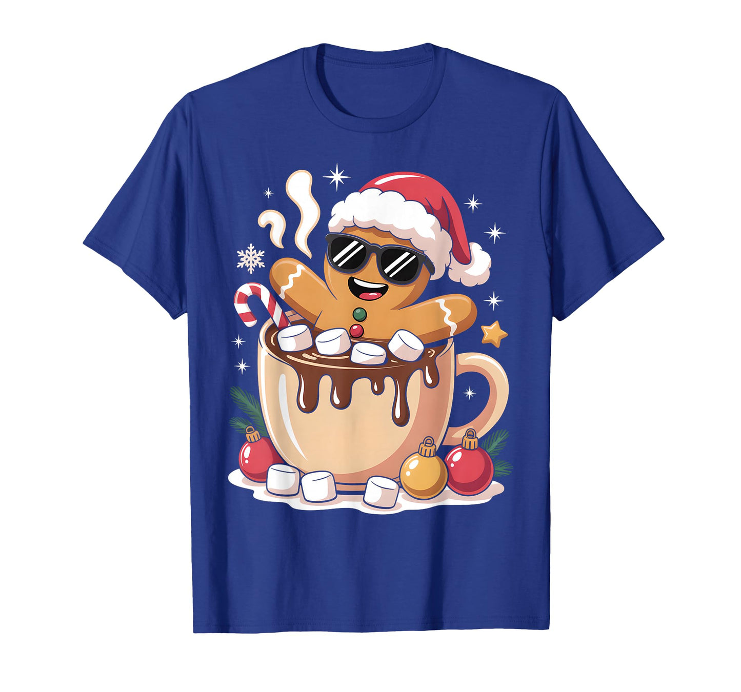 Gingerbreadman Christmas Cocoa Gingerbread Men Women Teens T-Shirt