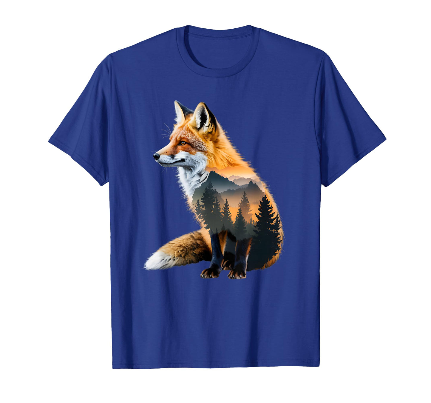 Fox Forest Nature Lover Mountains Hiking Camping Bushcraft T-Shirt