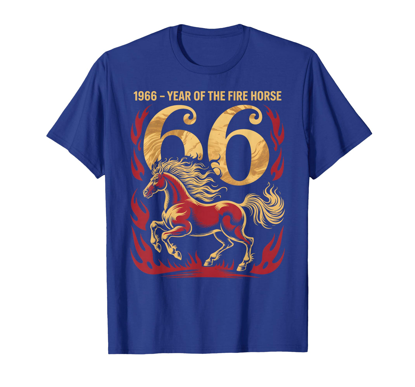 1966 Fire Horse 60th Birthday in 2026 Horse Rider T-Shirt