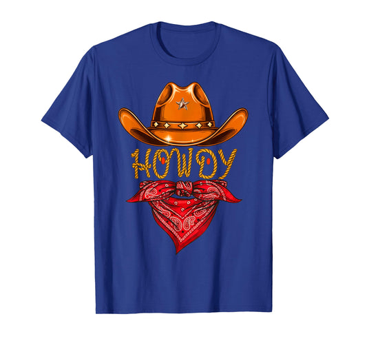 Howdy Western Cowboy Howdy Cowboy Rodeo T-Shirt