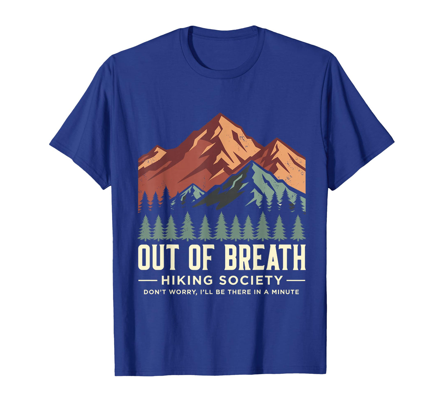 Out of Breath Hiking Society Funny Camping Hiking T-Shirt