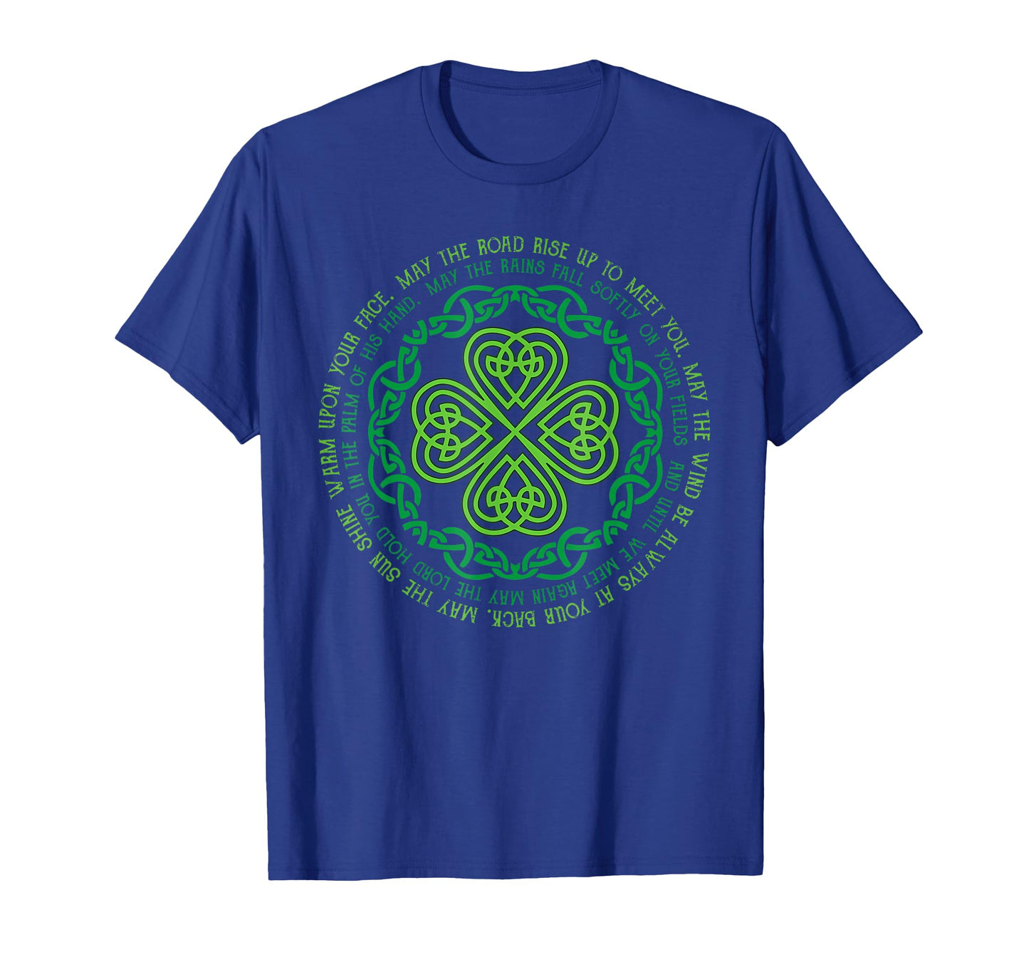 Irish Blessing Celtic Knot & 4-Leaf Clover Luck T-Shirt