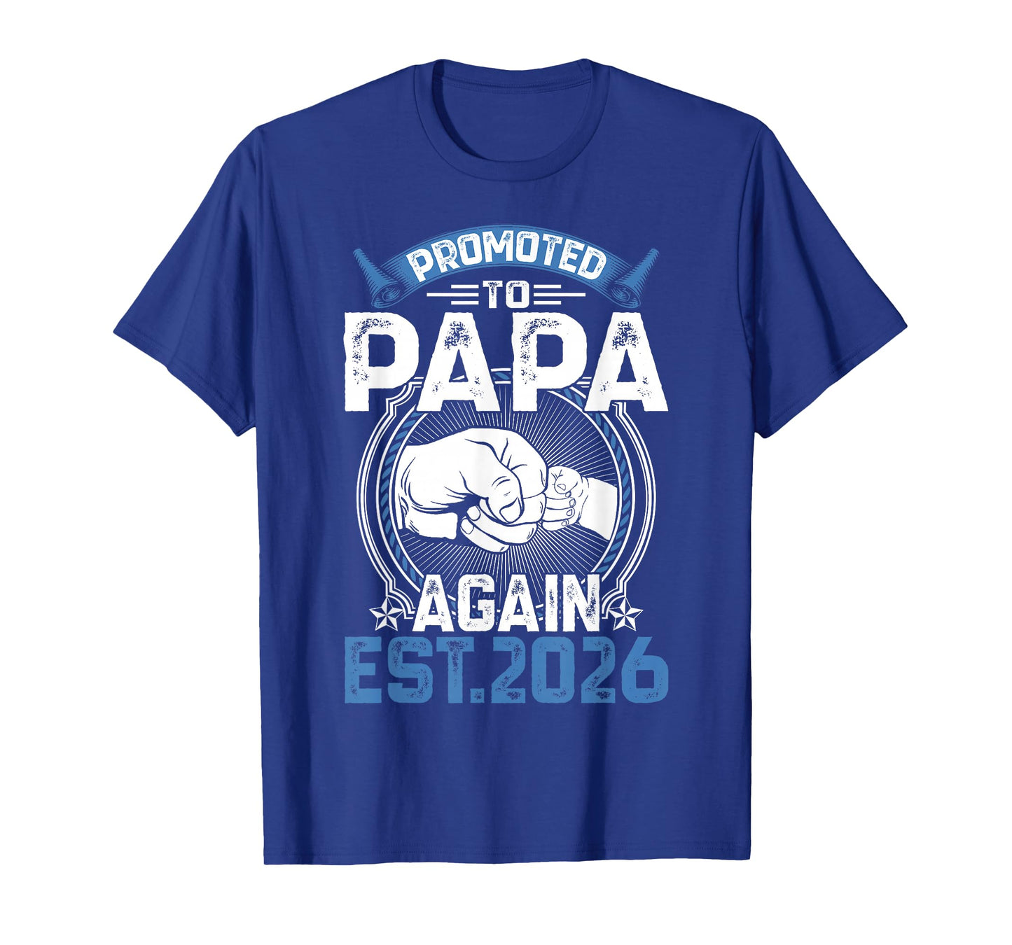 Retro Promoted to Papa 2026 Again Soon to Be Papa Father T-Shirt