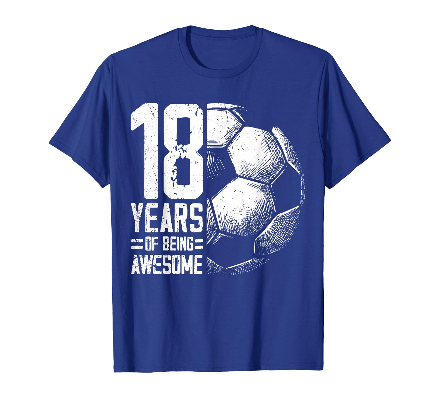 18th Birthday Boy Girl Soccer Player Football 18 Years Old T-Shirt
