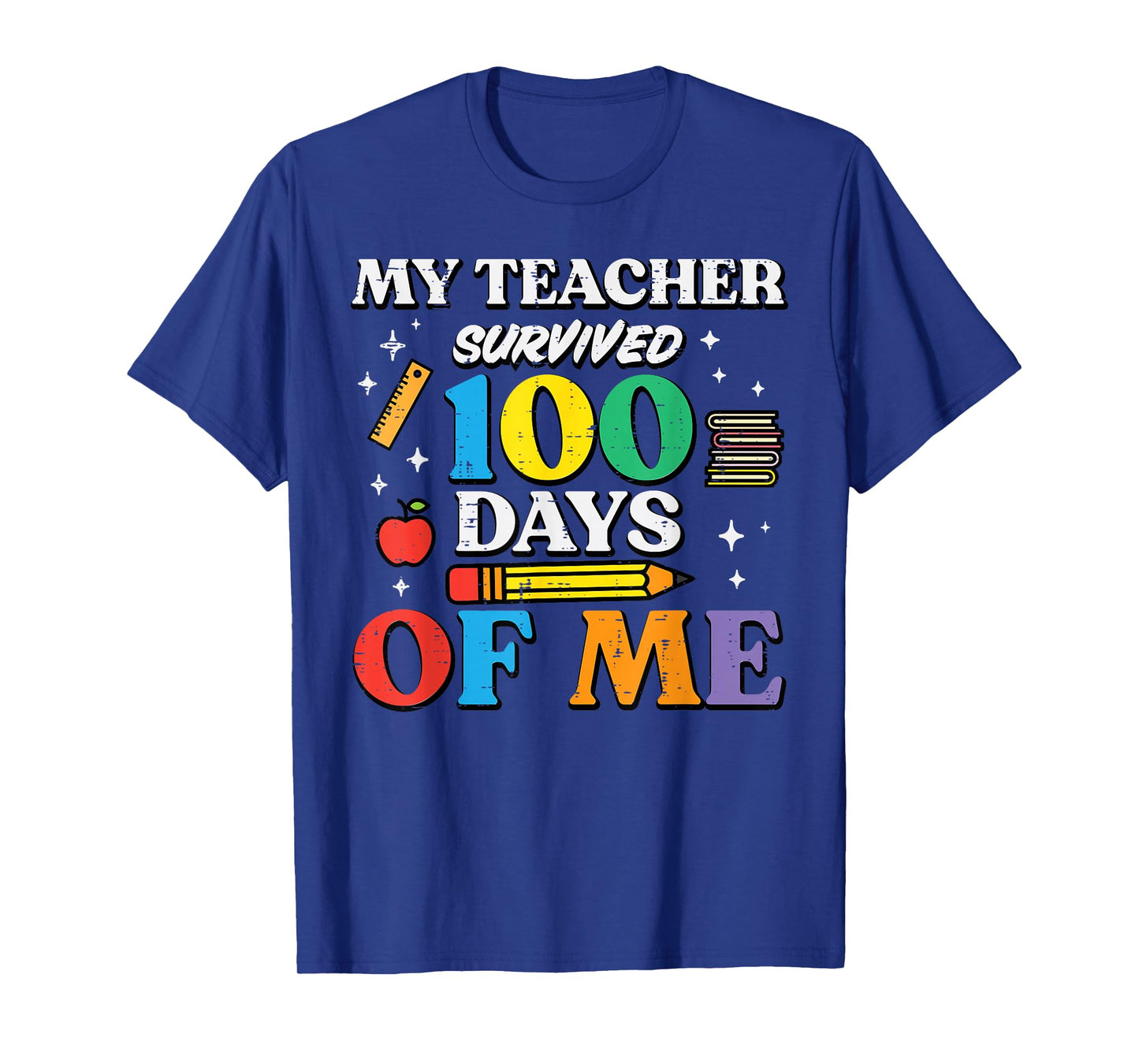 My Teacher Survived 100 Days of School of Me 100th Day Kids T-Shirt