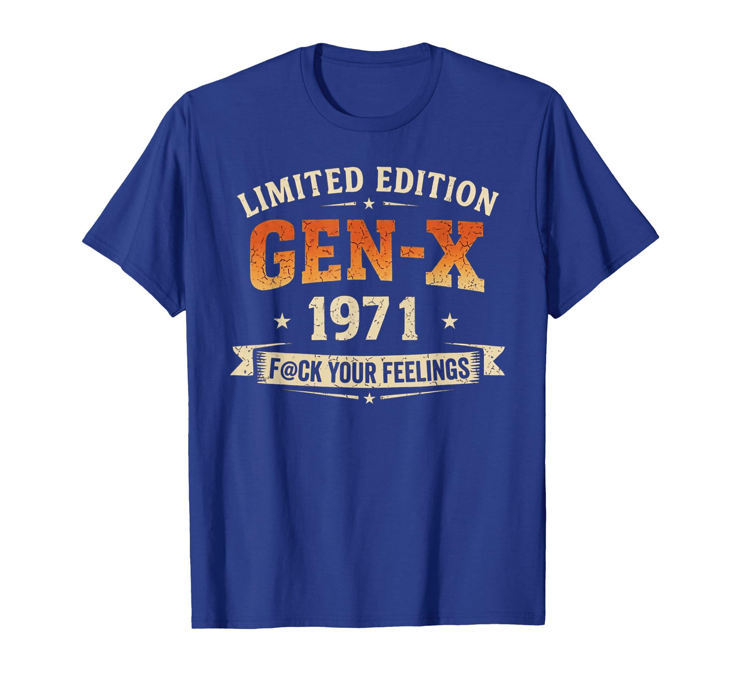 Gen X 1971 Limited Edition Vintage Retro Birthday Humor T-Shirt