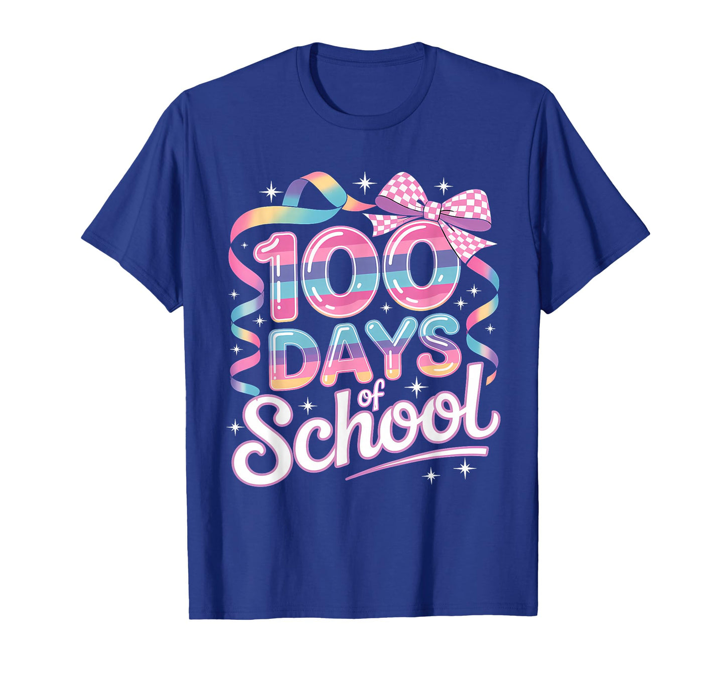 100th Day of School Coquette Bow 100 Days of School Teacher T-Shirt