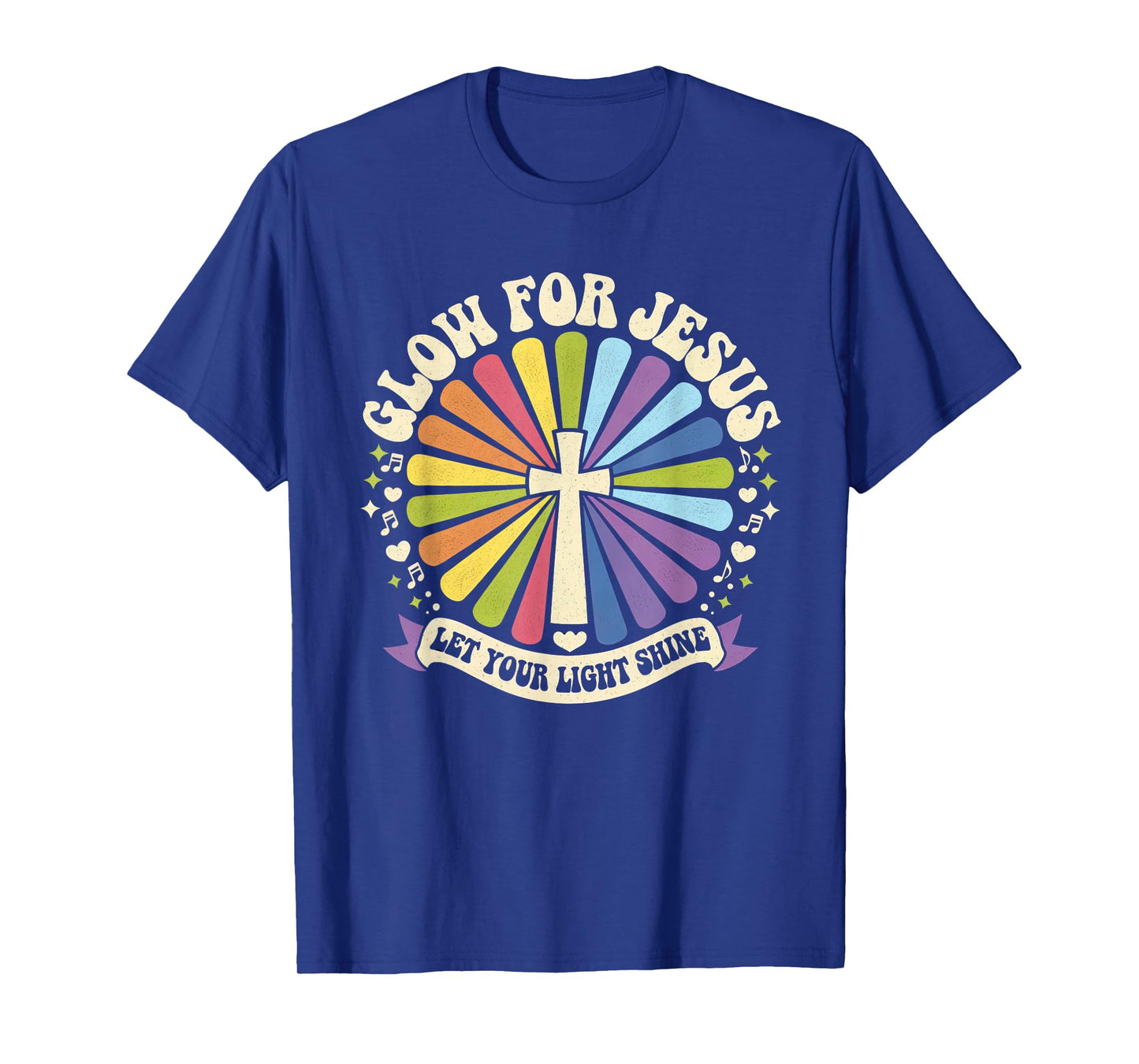 Glow for Jesus Tshirt Christian Faith Lion God Christianity T-Shirt