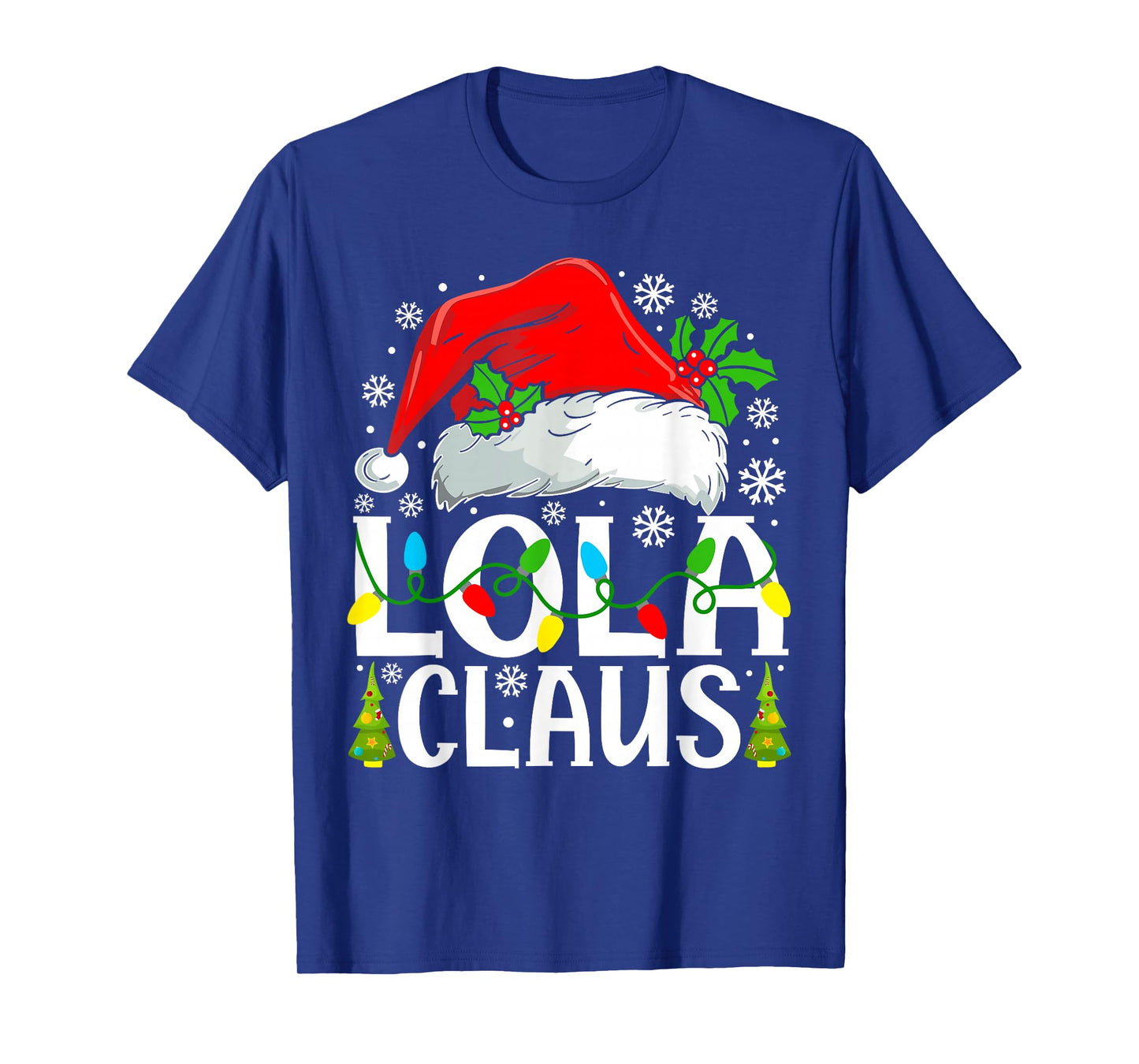 Lola Claus Funny Christmas Family Matching T-Shirt