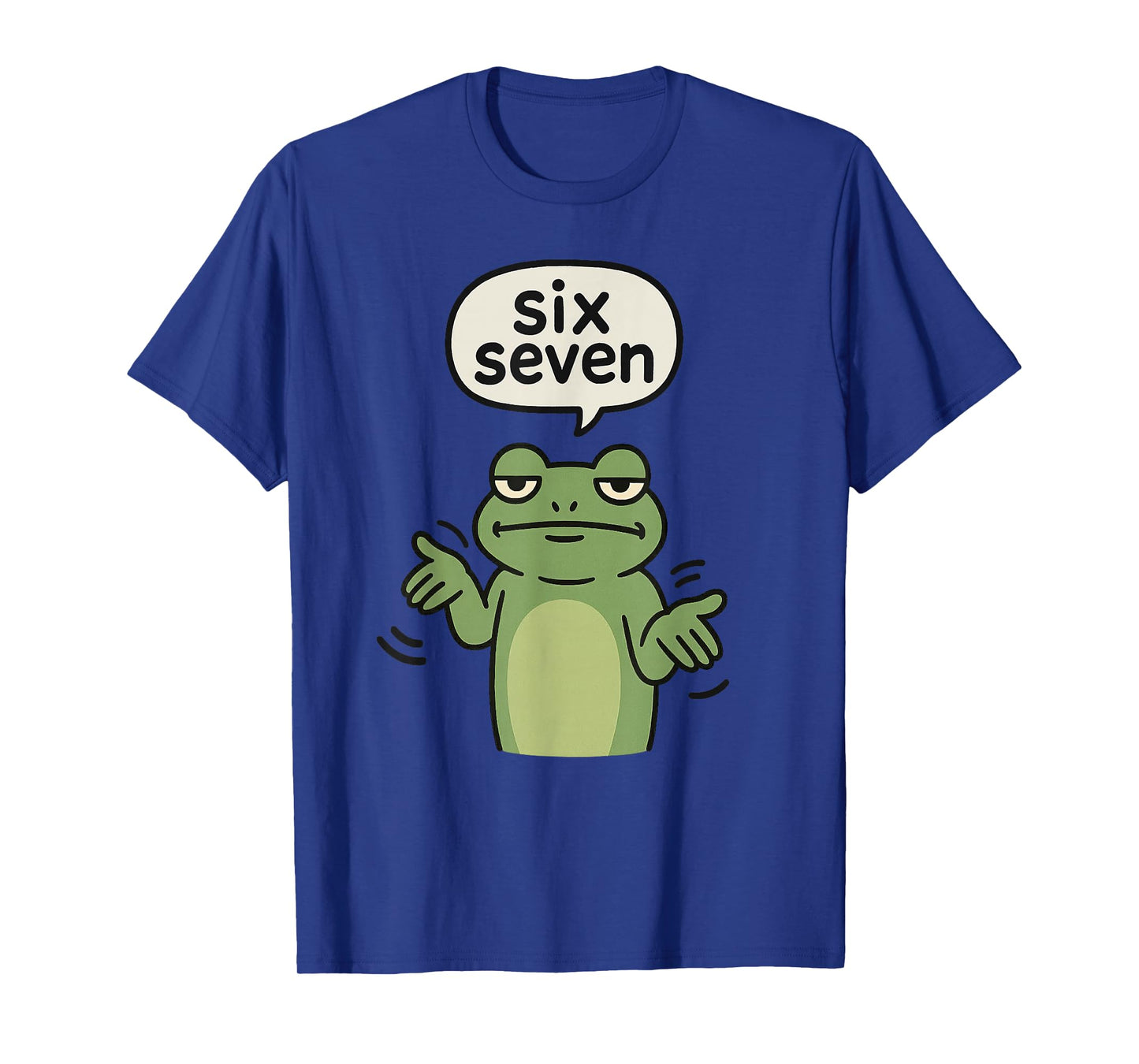67 Six Seven 6-7 Frog - Funny Frog Brainrot Gamer Kids Meme T-Shirt