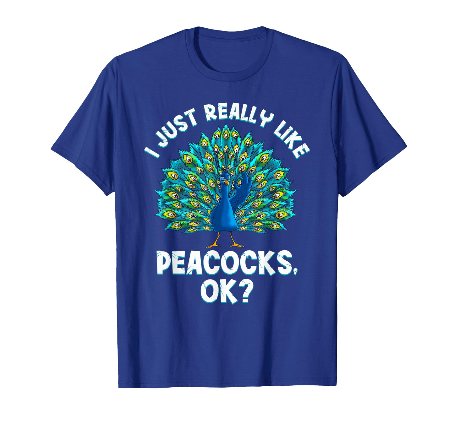 Cool Peacock Design for Men Women Kids Bird Peacock Lovers T-Shirt