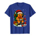 Merry Christmas Gamer Gingerbread Santa Hat Mens Boys Kids T-Shirt