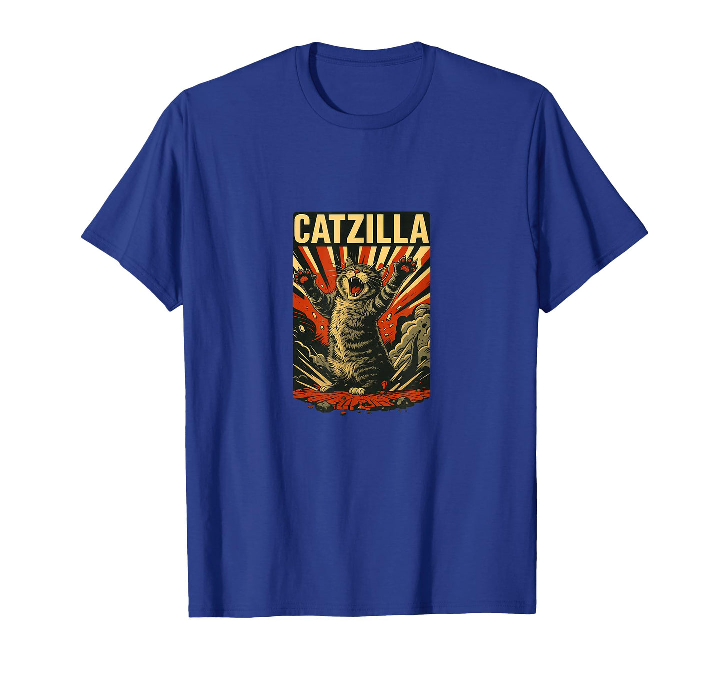 Catzilla – Vintage Kaiju Cat Poster Meme T-Shirt