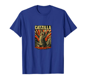 Catzilla – Vintage Kaiju Cat Poster Meme T-Shirt