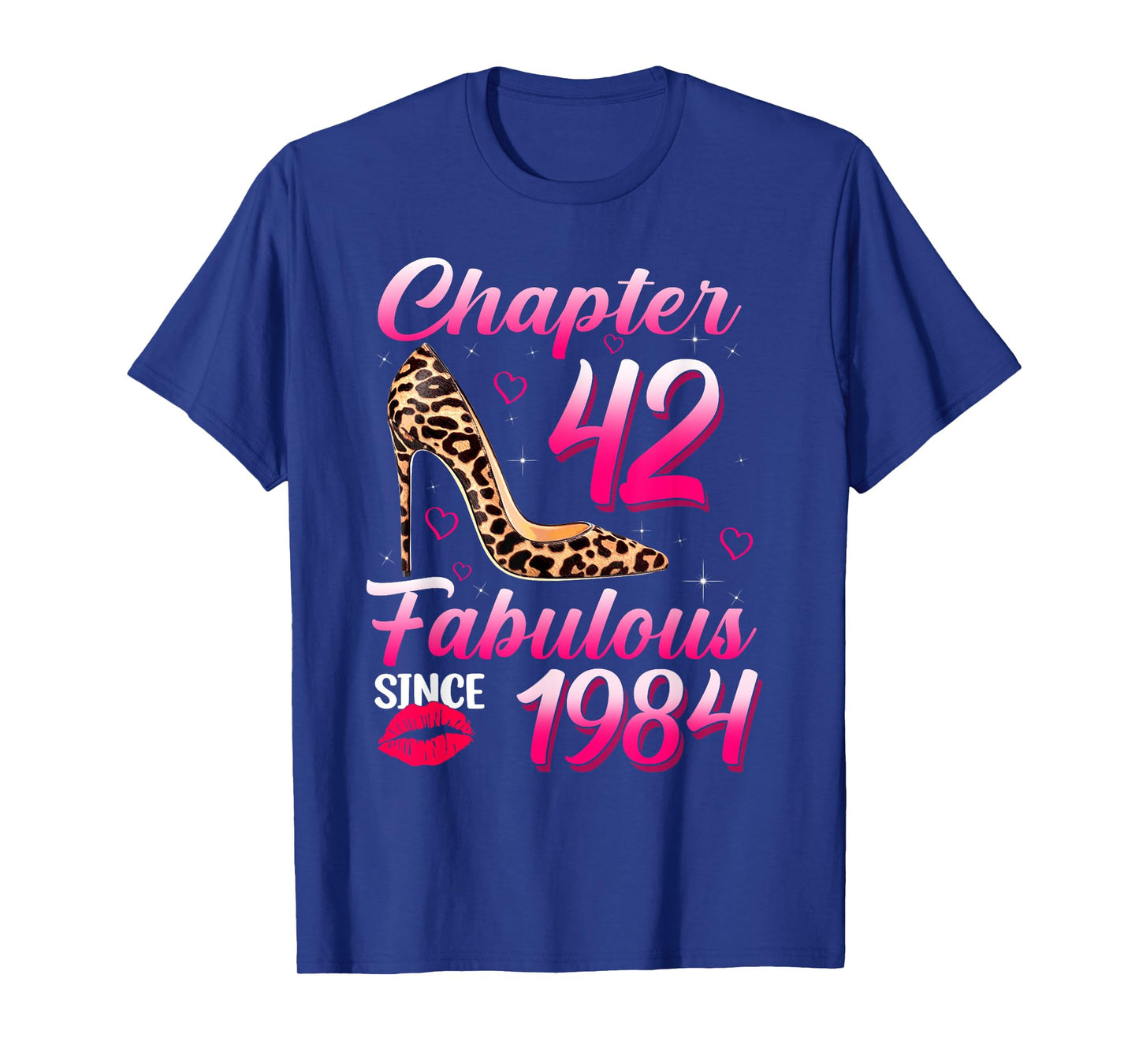 Chapter 42 Fabulous Since 1984 Leopard Queen Birthday T-Shirt