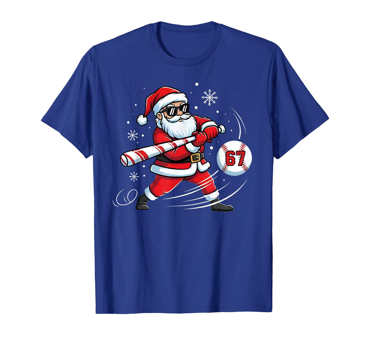 Funny Baseball Santa 67 Christmas Xmas Pajamas Boys T-Shirt