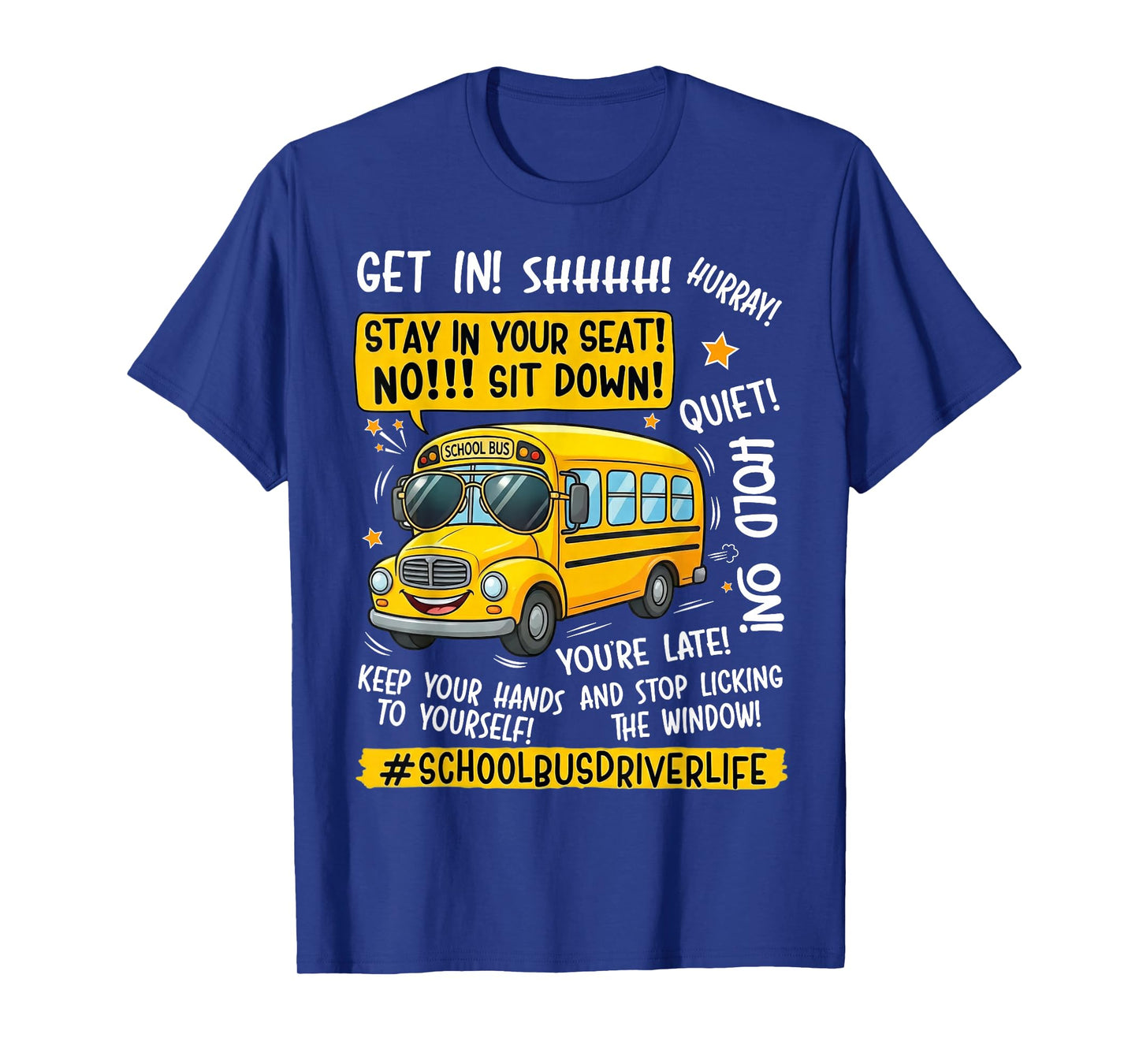Funny School Bus Driver Life Last Day of School Teacher Kids T-Shirt