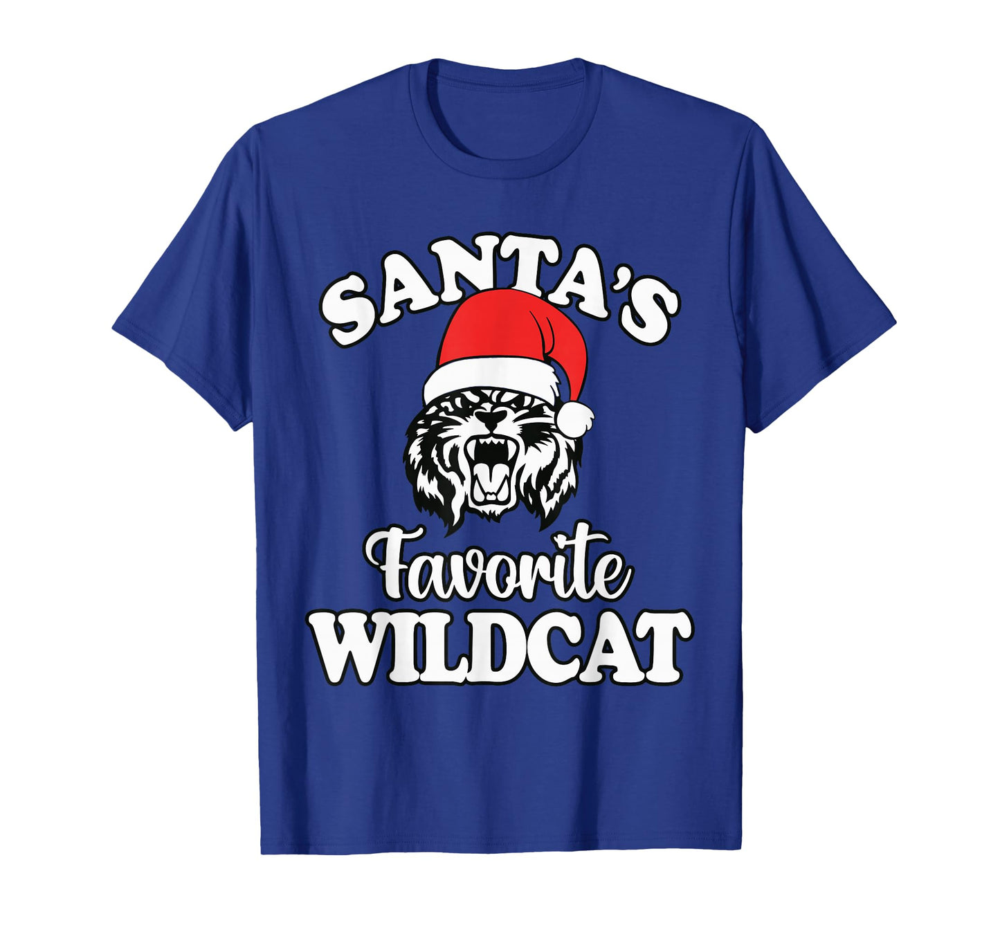 Santa's Favorite Wildcat Back to School Christmas T-Shirt