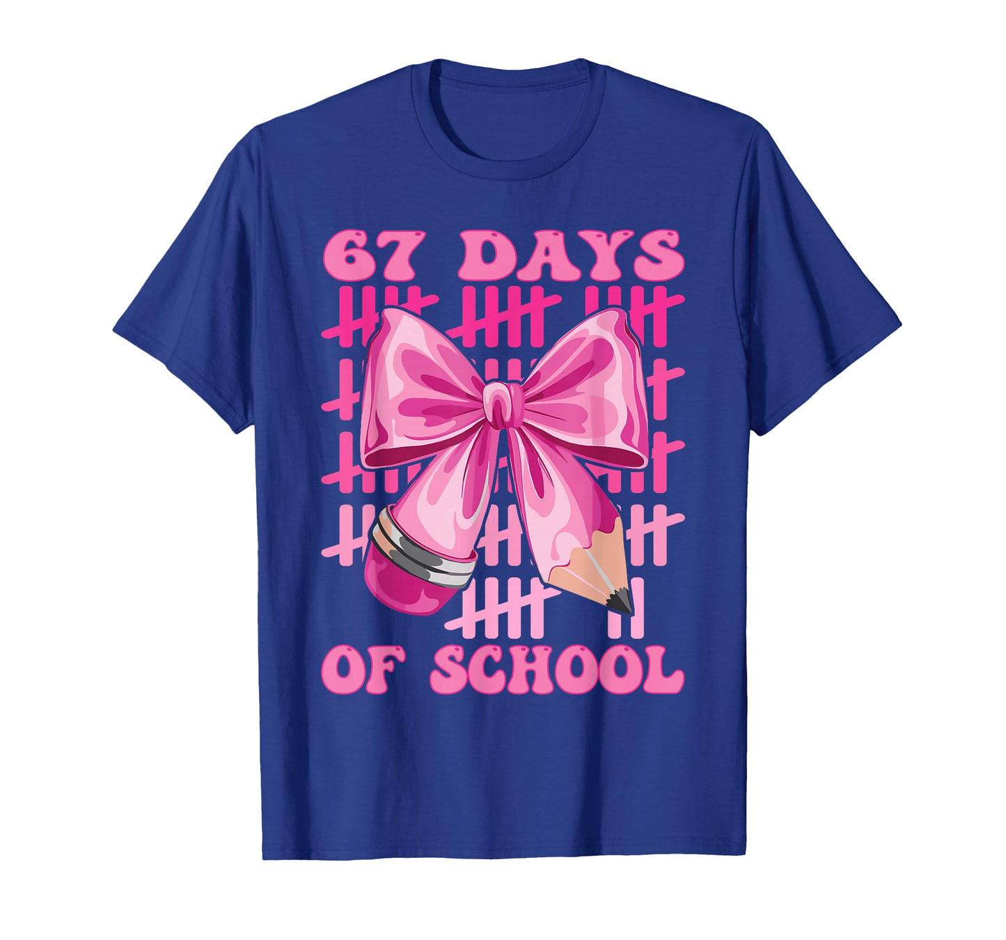 I Survived 67 Days of School Cool Teacher Design T-Shirt