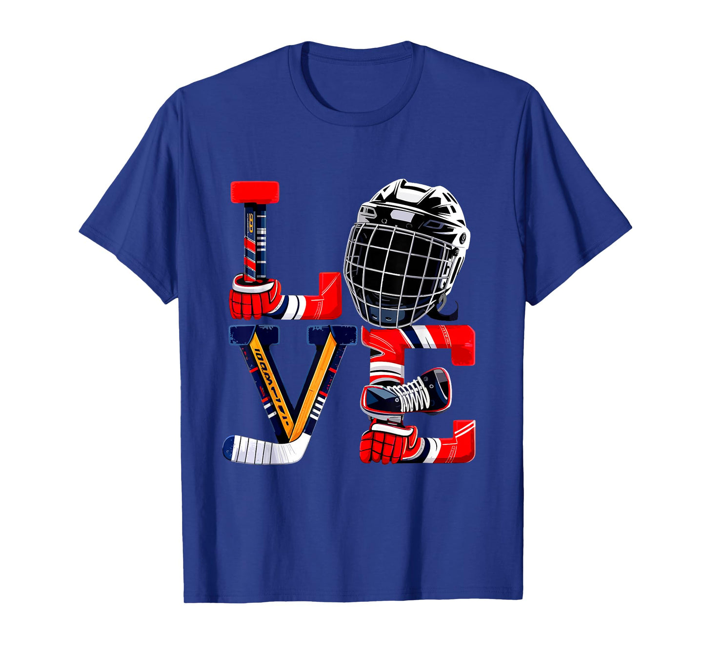 Valentines Day Love Ice Hockey Items Men Boys Kids Teens T-Shirt