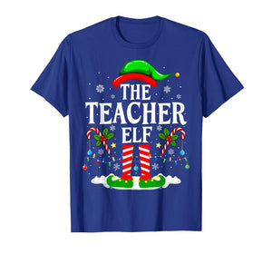 The Teacher Elf Funny Xmas Teachers Christmas Teacher Elf T-Shirt