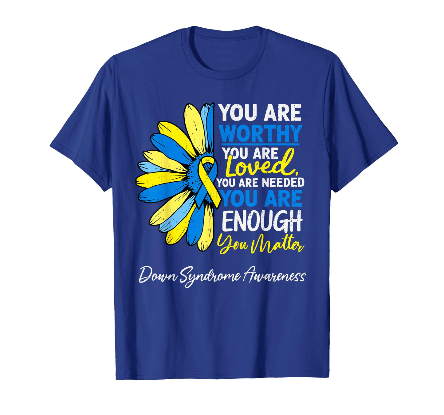 Motivational World Down Syndrome Awareness 321 Womens Girls T-Shirt