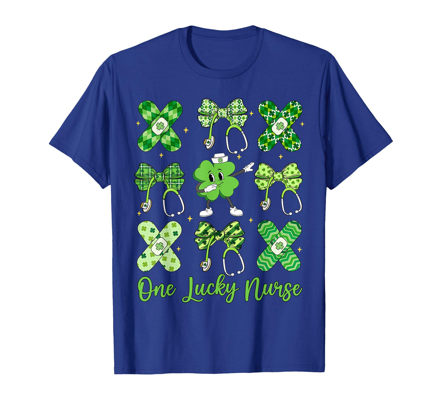 One Lucky Nurse Happy St Patrick's Day Shamrock Coquette T-Shirt