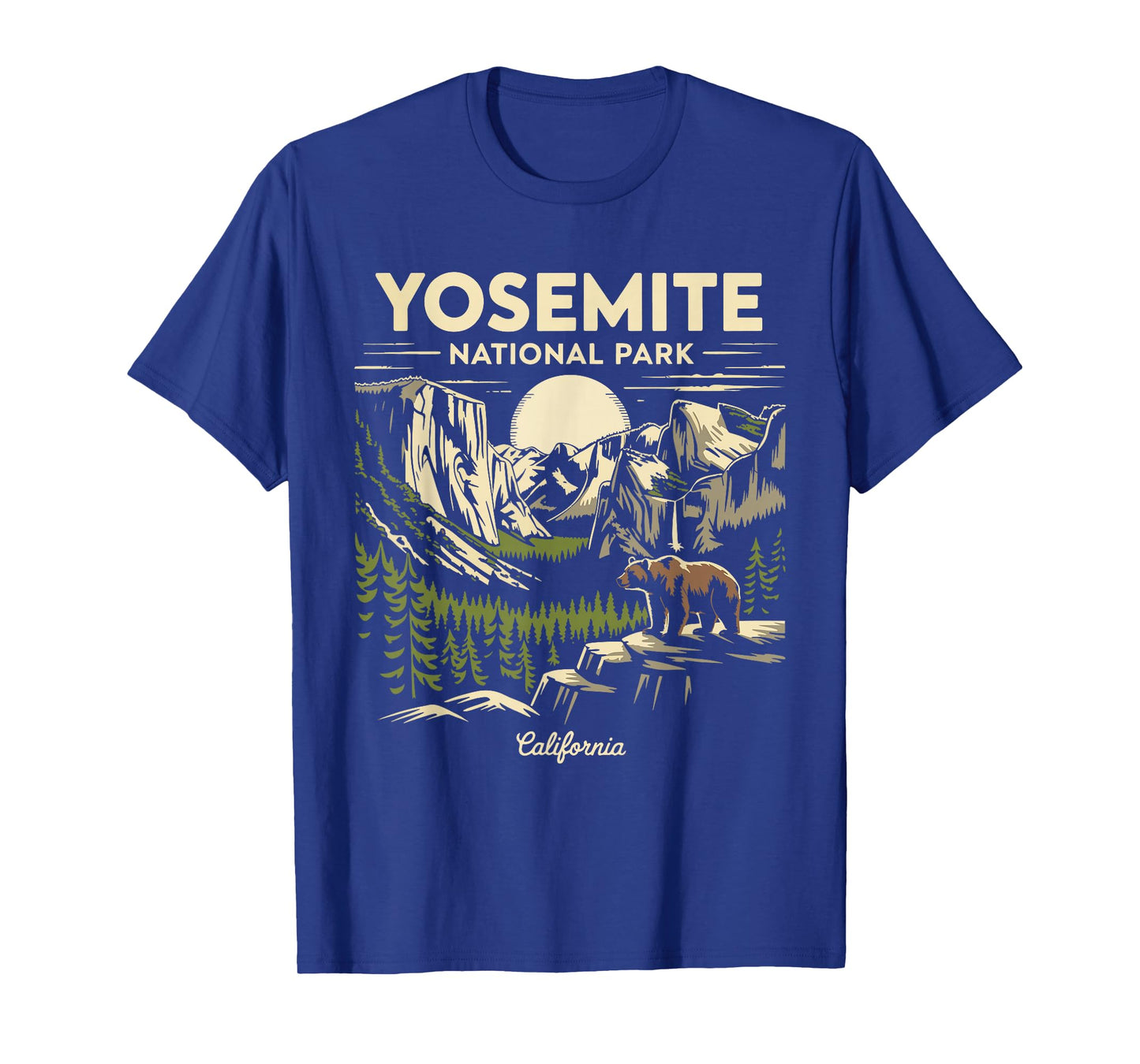 Yosemite National Park for Hikers Campers and Nature Lovers T-Shirt