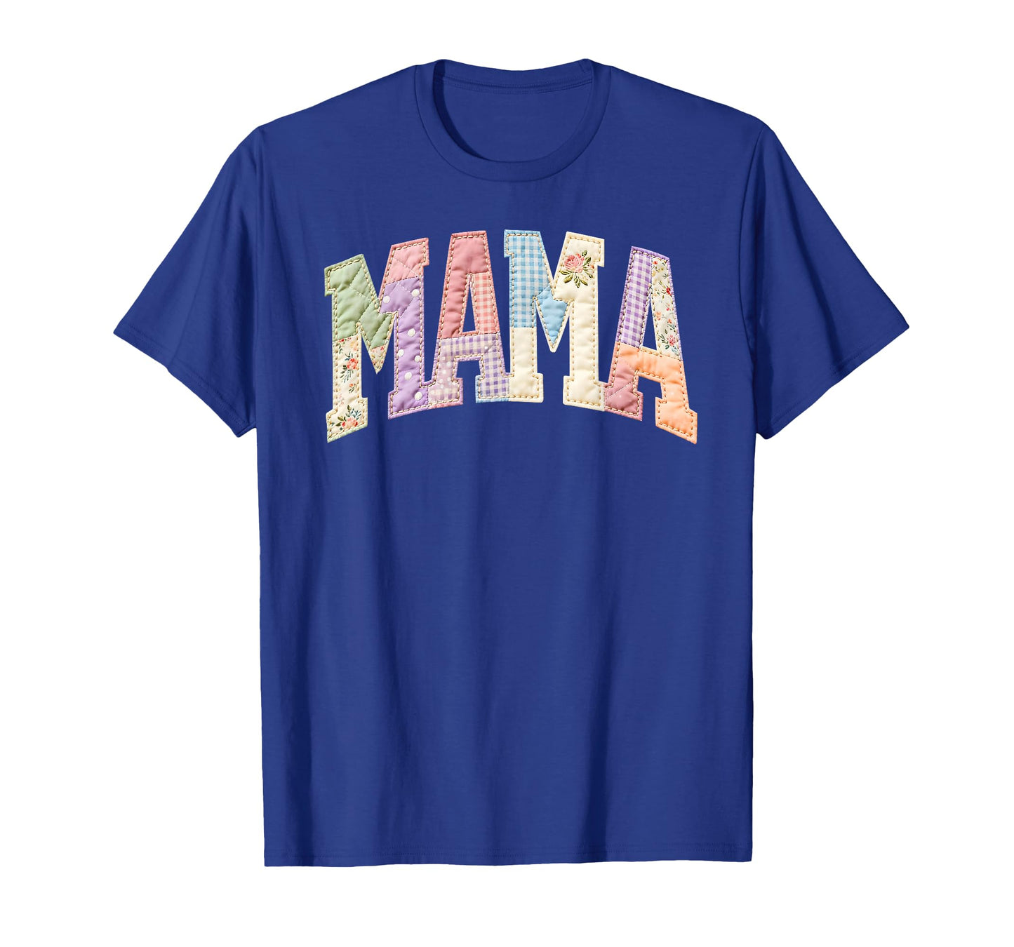 Patchwork Mama Mommy Funny Happy Mother's Day Mom Life Retro T-Shirt