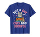 Just A Girl Who Loves Books and Cats Funny Cat Reading Girls T-Shirt