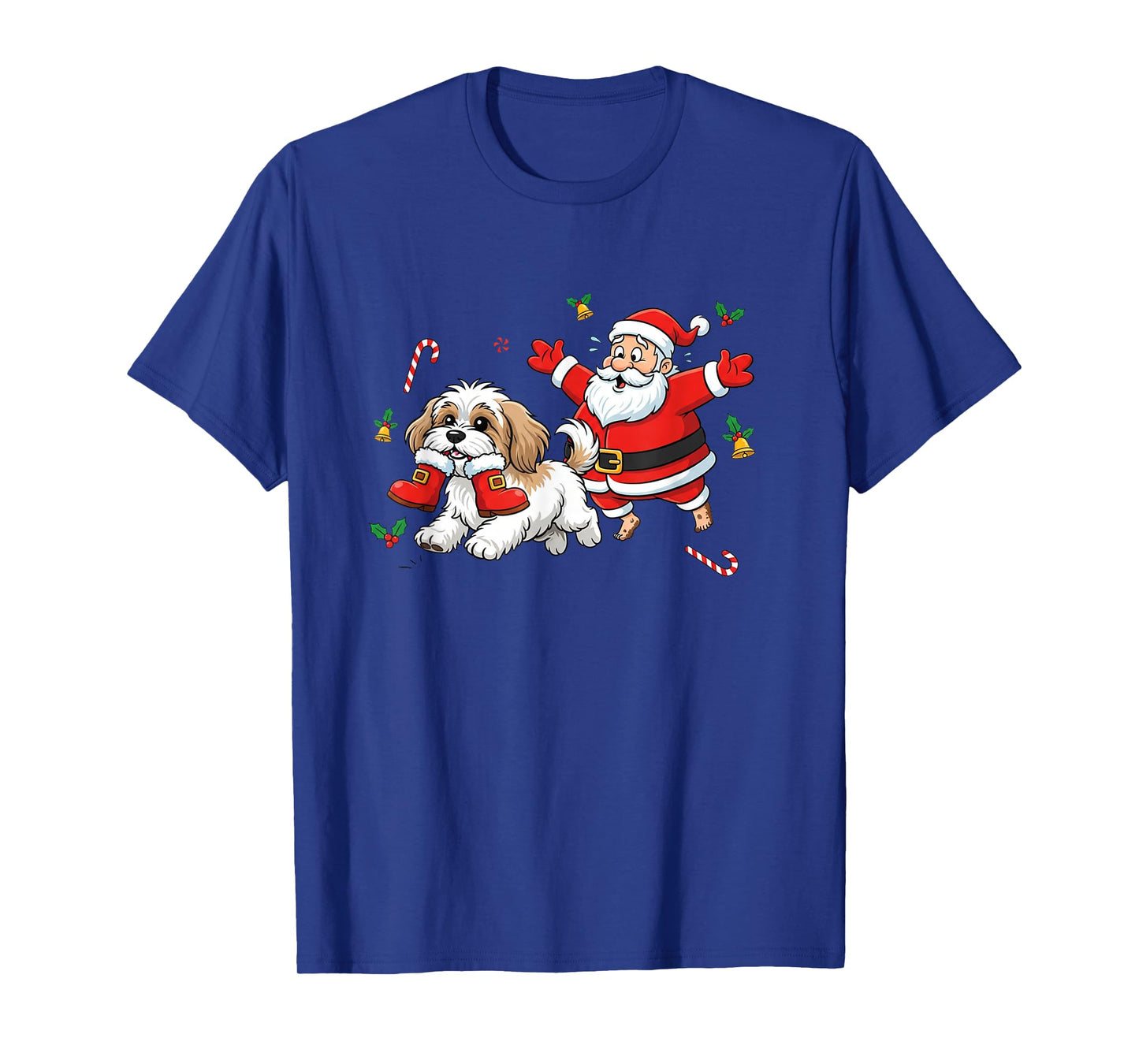 Funny Havanese Santa Claus Boots Christmas Womens Mens Kids T-Shirt