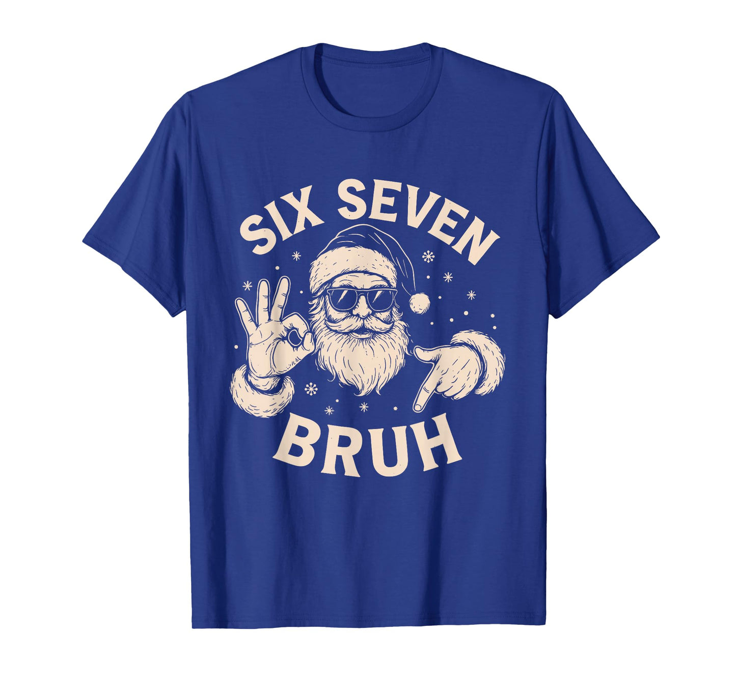 Bruh 67 Christmas Santa Six Seven 6 7 Boys Christmas Pajamas T-Shirt