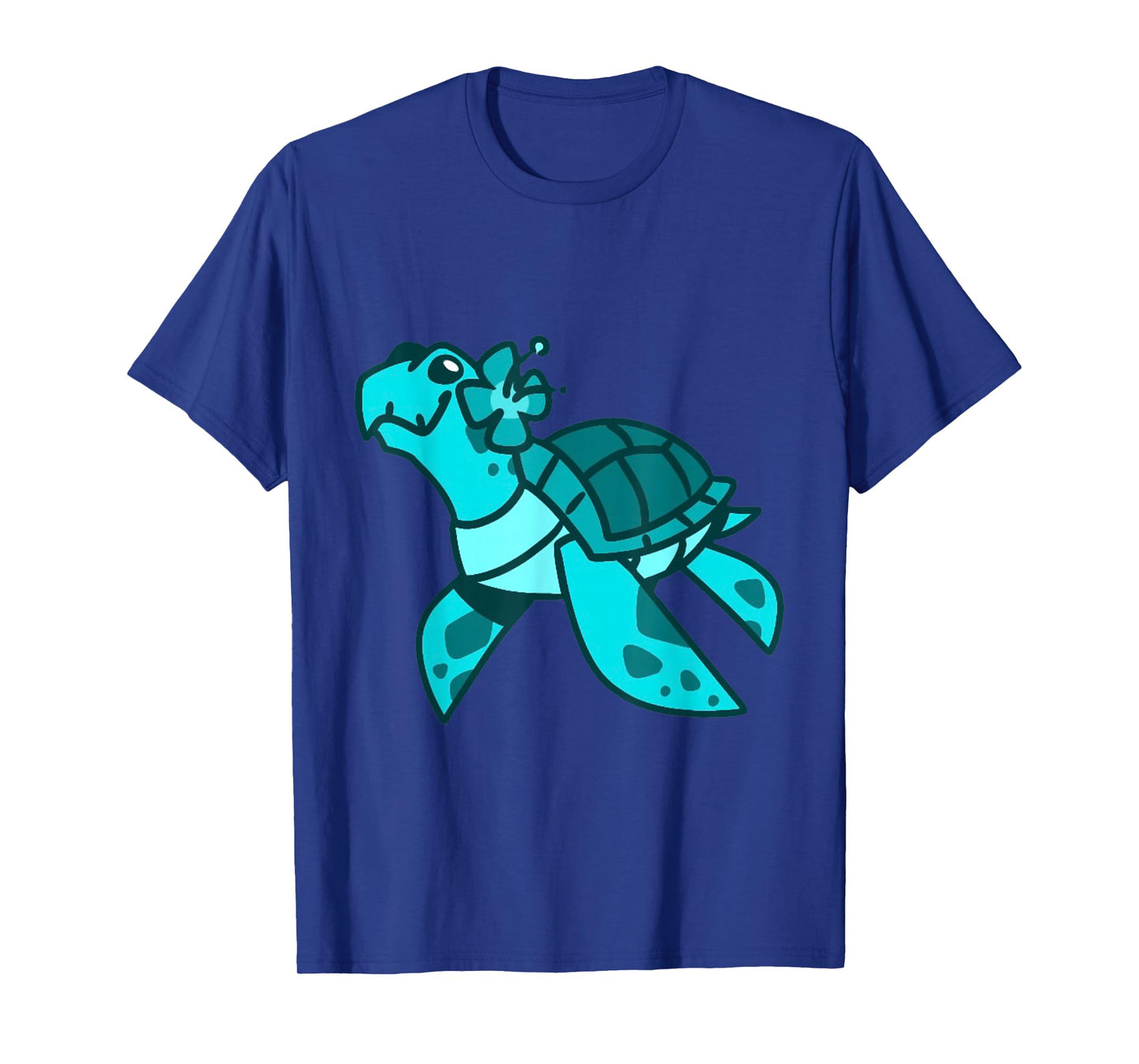 Cute Sweet Cartoon Sea Turtle Ocean Animal Kids and Adults T-Shirt