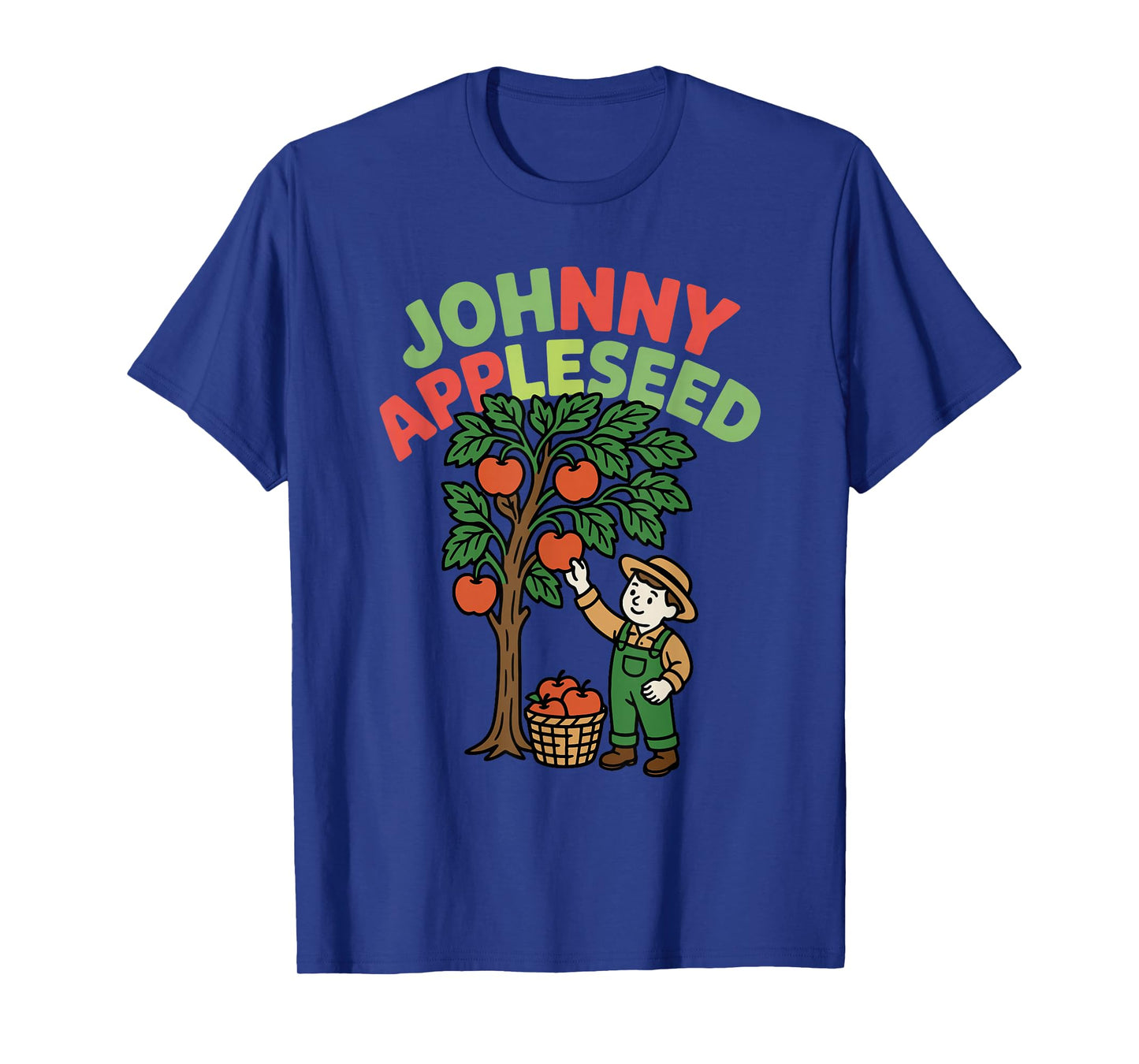 Johnny Appleseed Day Costume September 26th Retro Tree T-Shirt