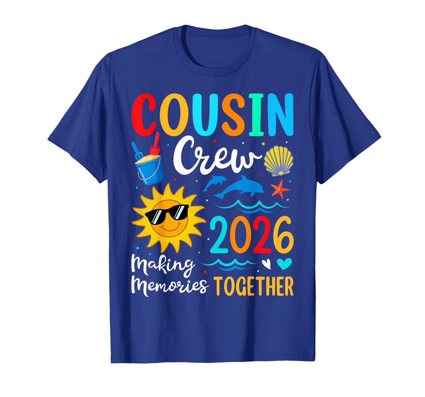 Cousin Crew 2026 Summer Vacation Beach Family Trip Matching T-Shirt