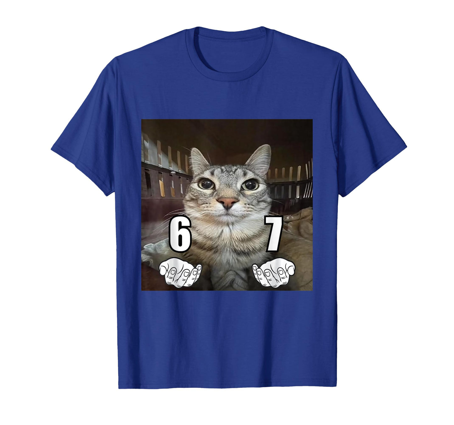 67 Meme Funny Cat Six Seven Meme 6 7 T-Shirt