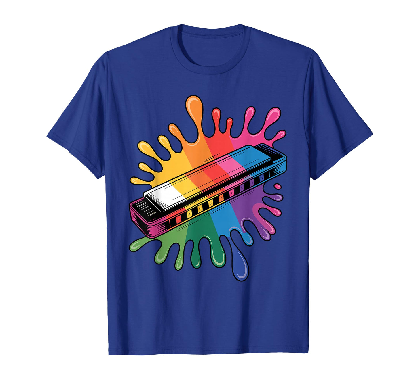 Funny Harmonica Art for Men Women Music Player Harmonicist T-Shirt