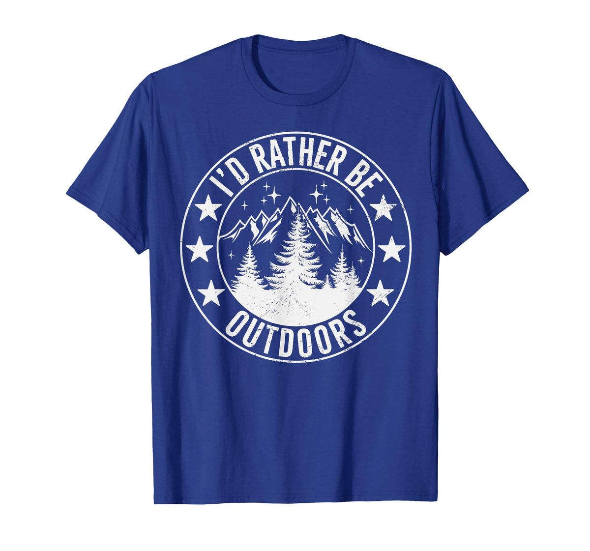 Camping Humor Id Rather be Outdoor Gag Adventure Life Camper T-Shirt