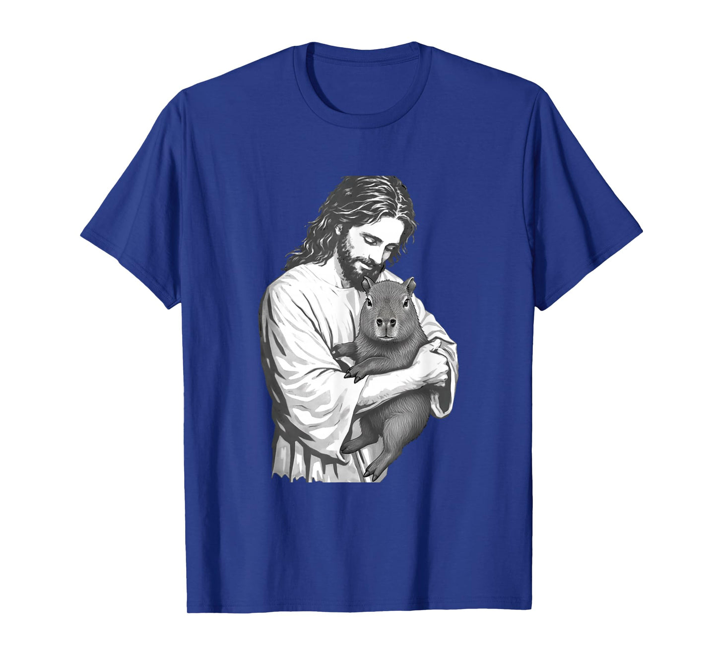 Funny Jesus Christ Capybara Funny Christian Animal Graphic T-Shirt