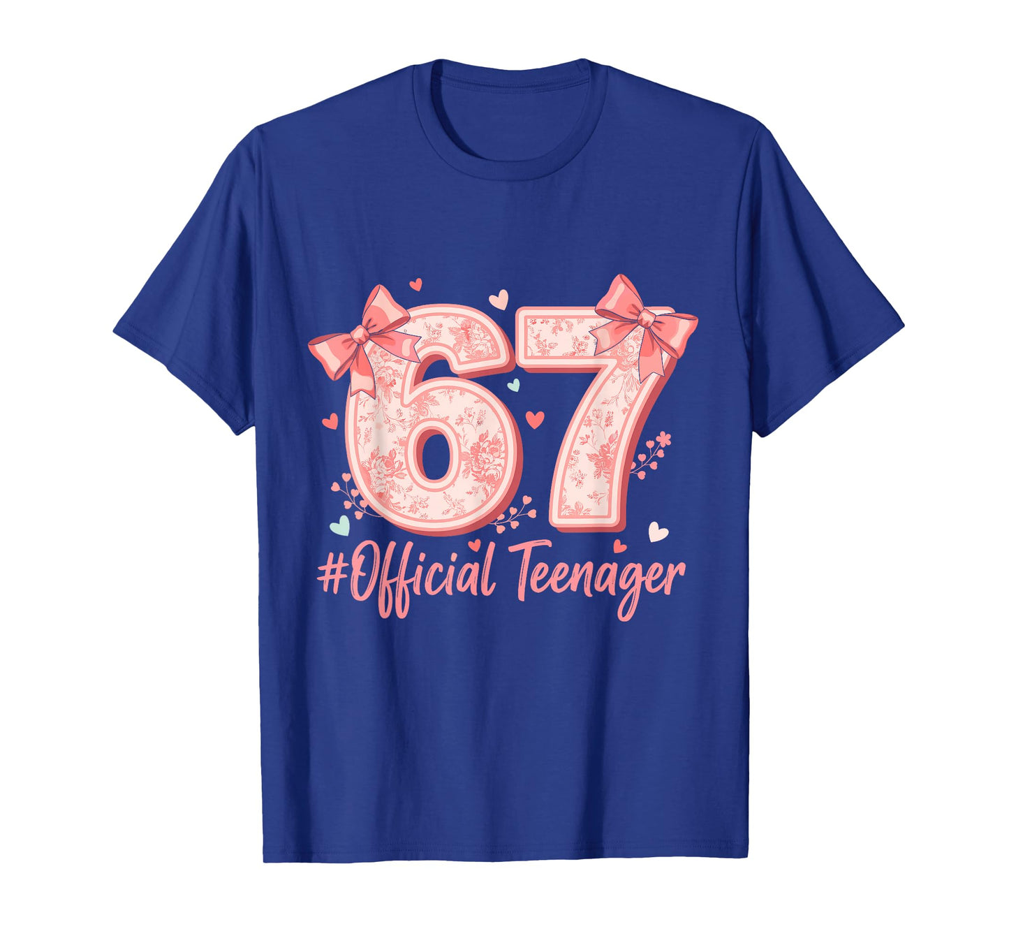 Official Teenager 13 Years 13th Birthday Girls Six Seven T-Shirt