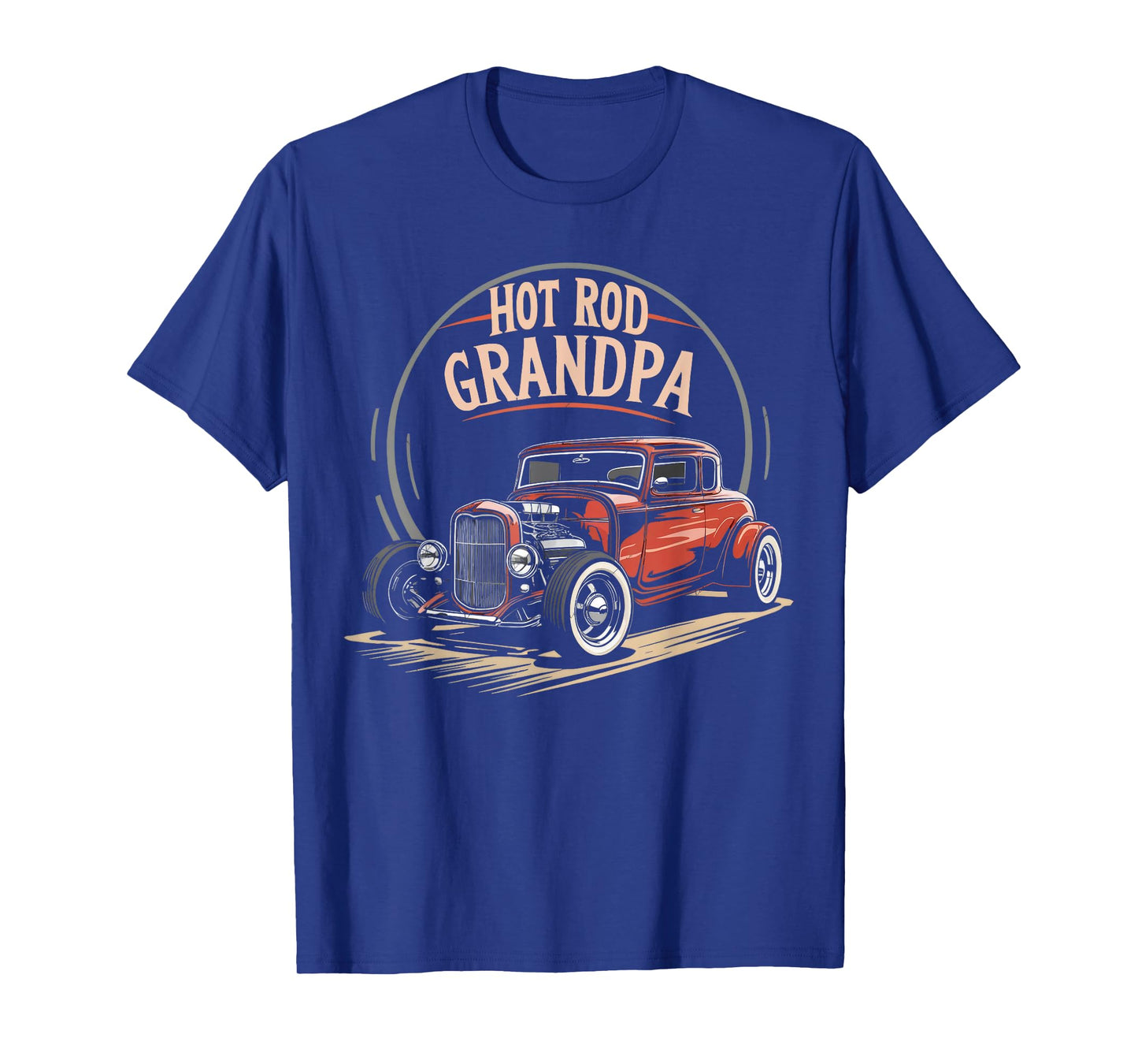 Hot Rod Grandpa Vintage Car Enthusiast Retro Style T-Shirt