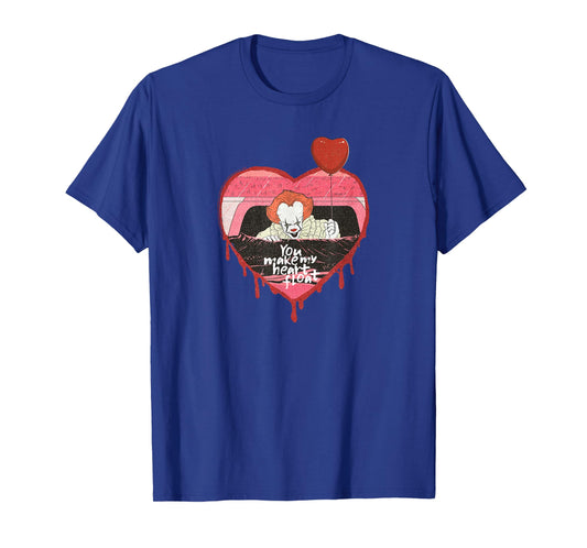IT Pennywise Valentine's Day Make My Heart Float Horror T-Shirt
