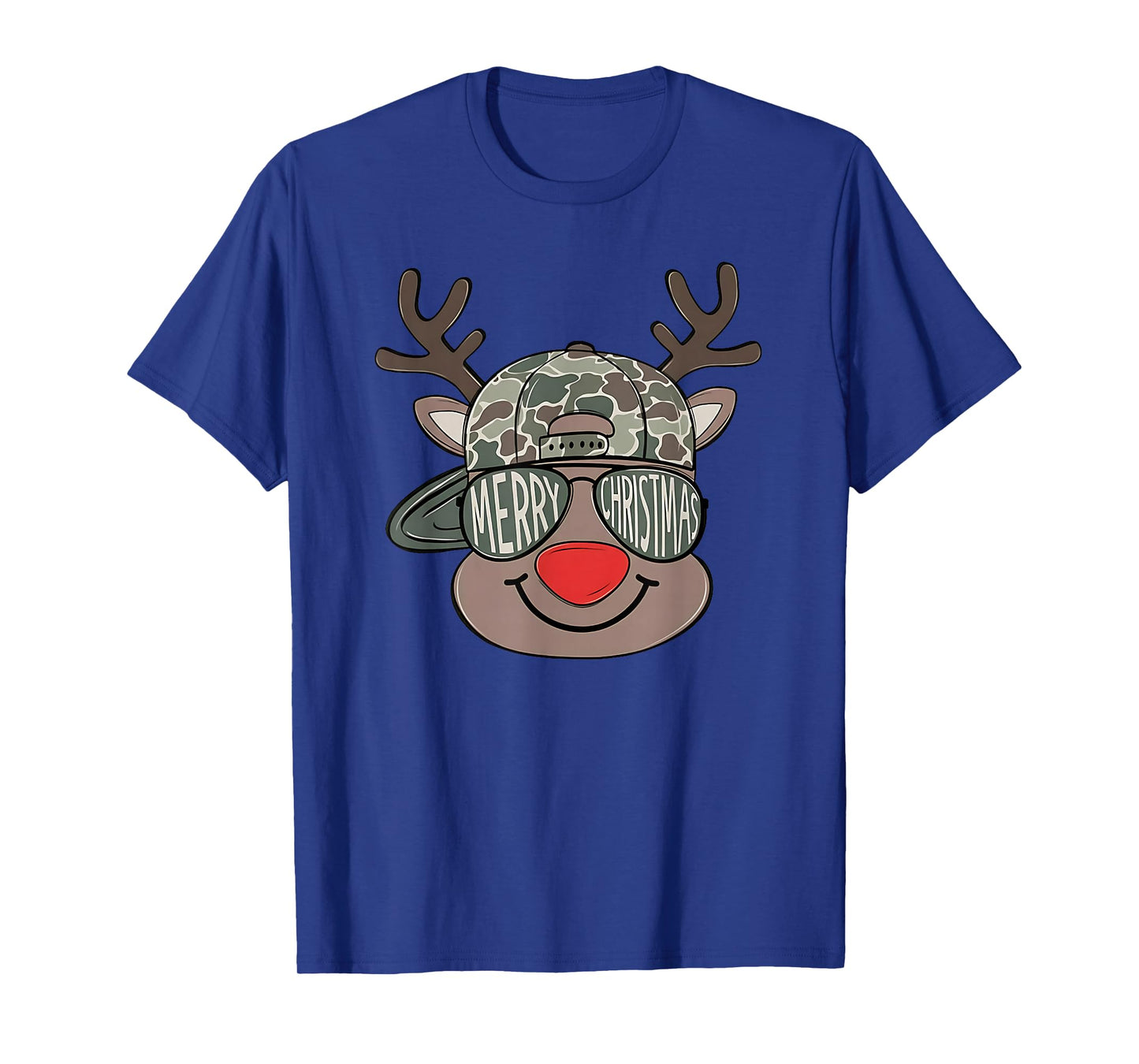 Kids Christmas Camo Boys Reindeer Camo Merry Xmas Toddlers T-Shirt