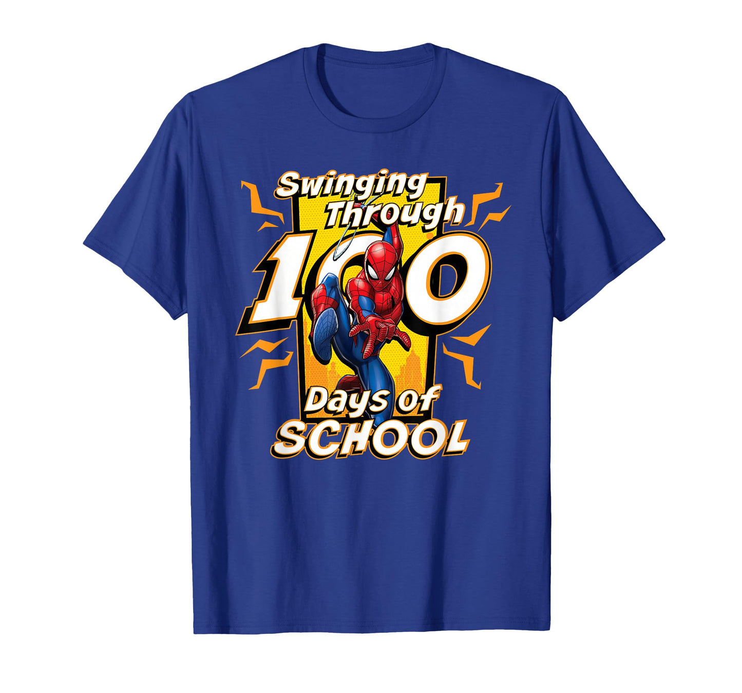 Marvel Super Heroes Spider-Man 100 Days of School 100th Day T-Shirt
