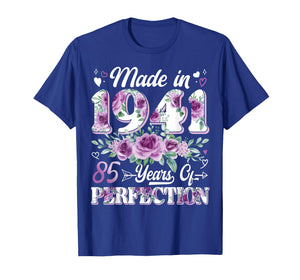 85 Year Old Made in 1941 Floral 85th Birthday Women T-Shirt
