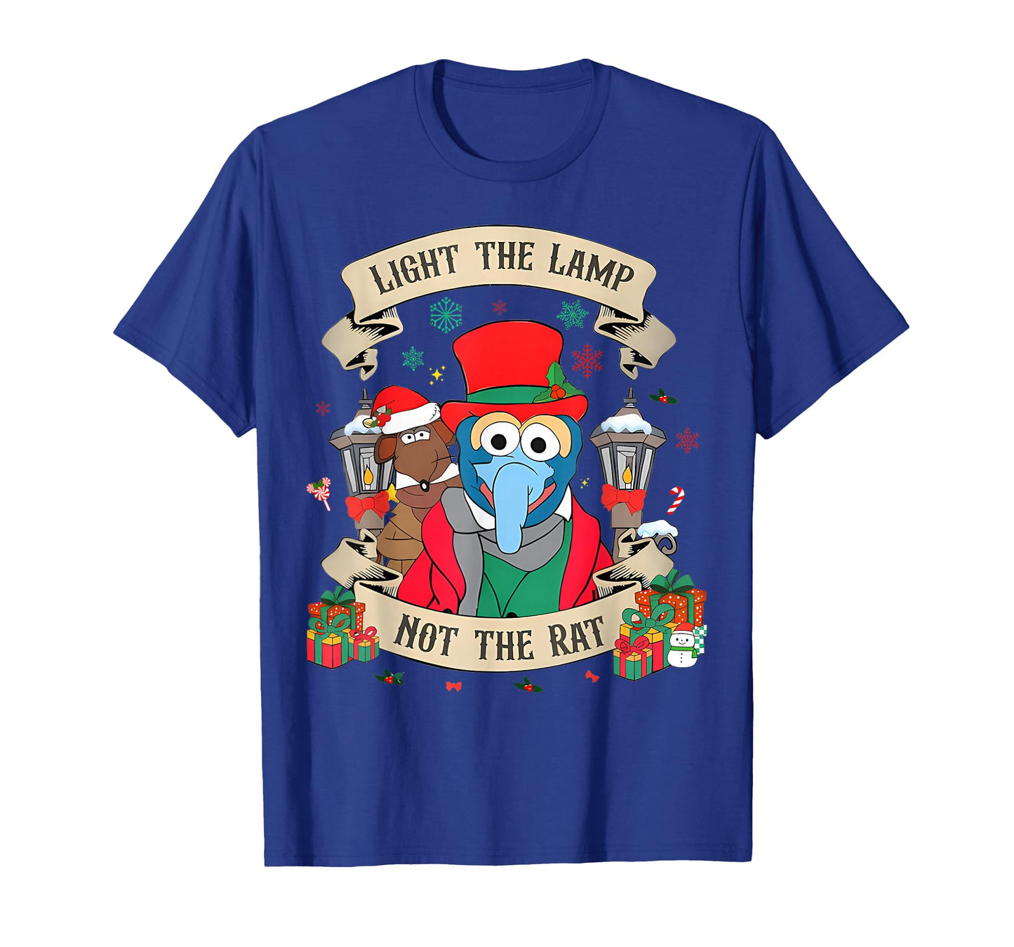 Light The Lamp Not The Rat Funny Christmas Matching Family T-Shirt