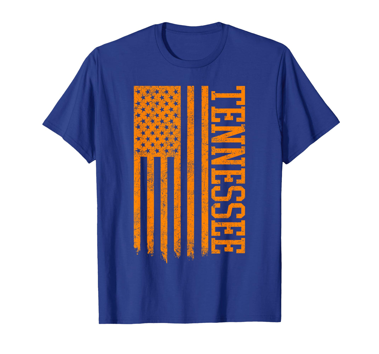 Classic TN Orange Print Retro Varsity Vintage Tennessee T-Shirt