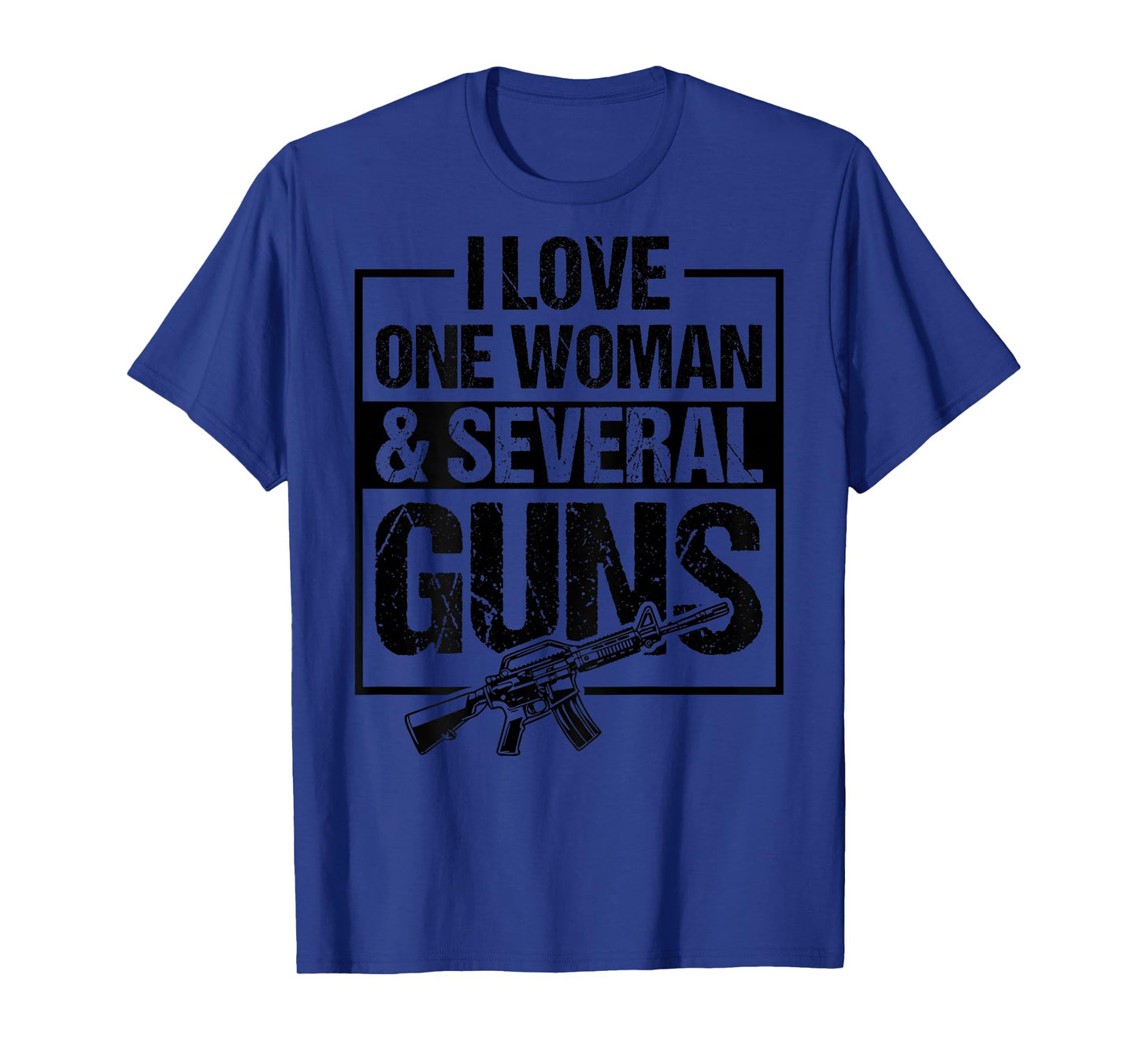 I Love One Woman and Several Guns Funny Gun Owner Husband T-Shirt